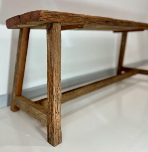 Rustic Farmhouse Bench – Crafted from Recycled Fences - Image 5