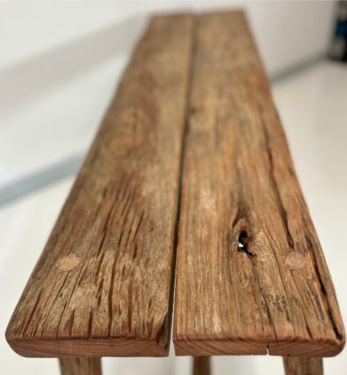 Rustic Farmhouse Bench – Crafted from Recycled Fences - Image 4