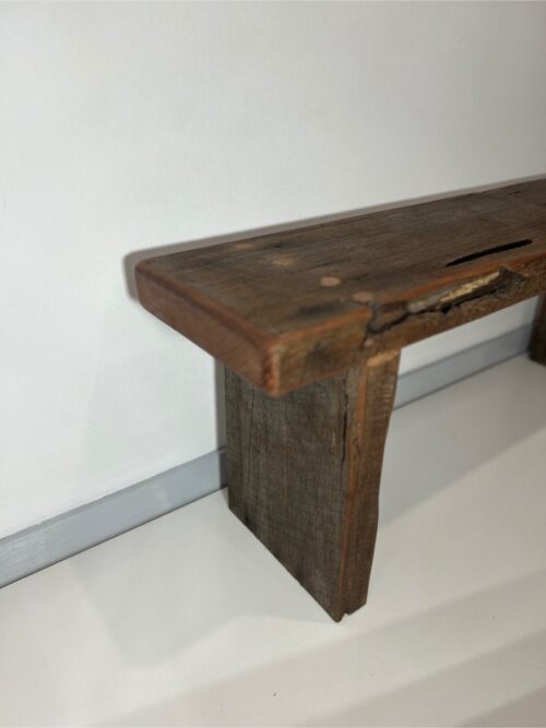 Chunky Recycled Wood Seat - Image 7