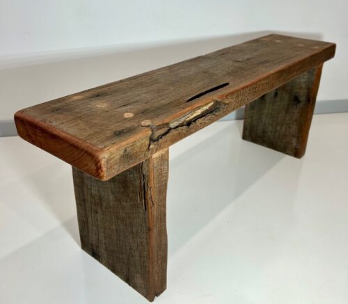 Chunky Recycled Wood Seat - Image 5