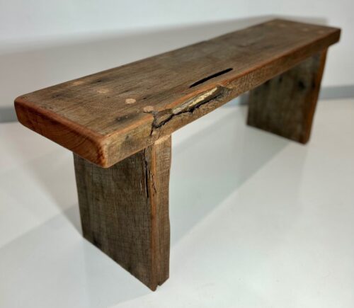 Chunky Recycled Wood Seat - Image 6