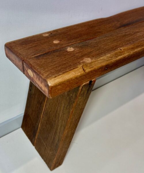 Sturdy Angled Leg Bench – Made with 50mm Thick Recycled Wood - Image 8