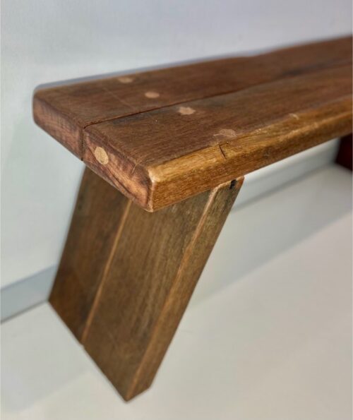 Sturdy Angled Leg Bench – Made with 50mm Thick Recycled Wood - Image 4