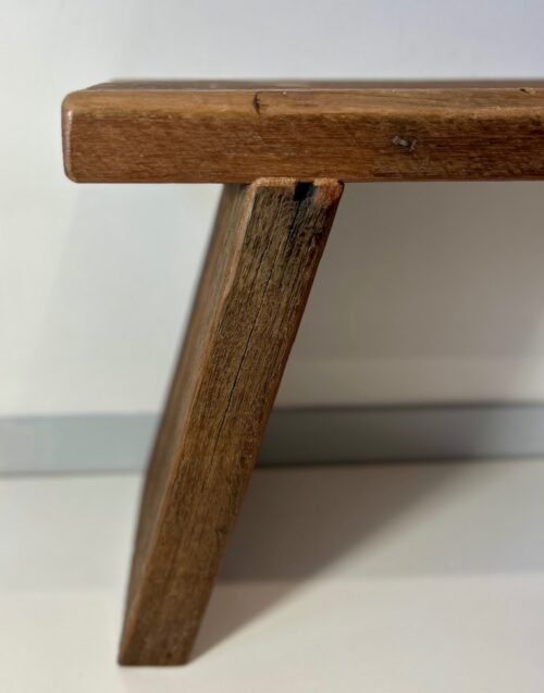 Sturdy Angled Leg Bench – Made with 50mm Thick Recycled Wood - Image 3