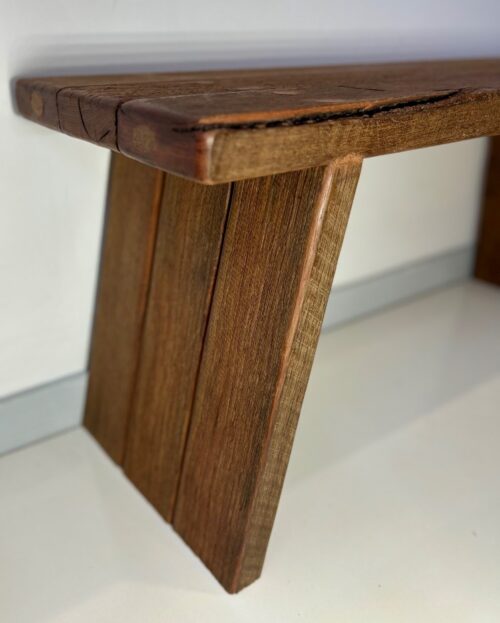 Angled Leg Bench – Crafted with Recycled Wood - Image 11