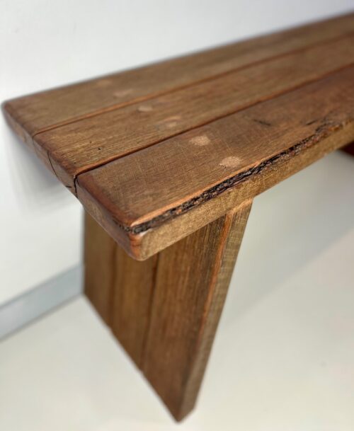 Angled Leg Bench – Crafted with Recycled Wood - Image 7