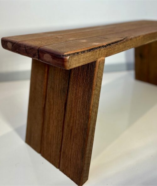 Angled Leg Bench – Crafted with Recycled Wood - Image 12