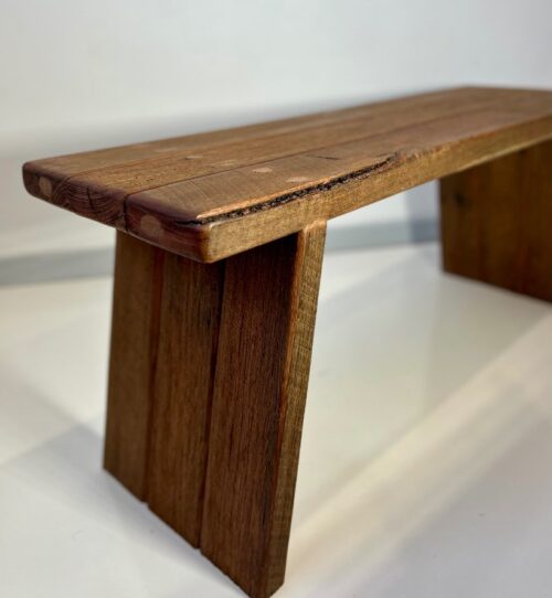 Angled Leg Bench – Crafted with Recycled Wood - Image 9