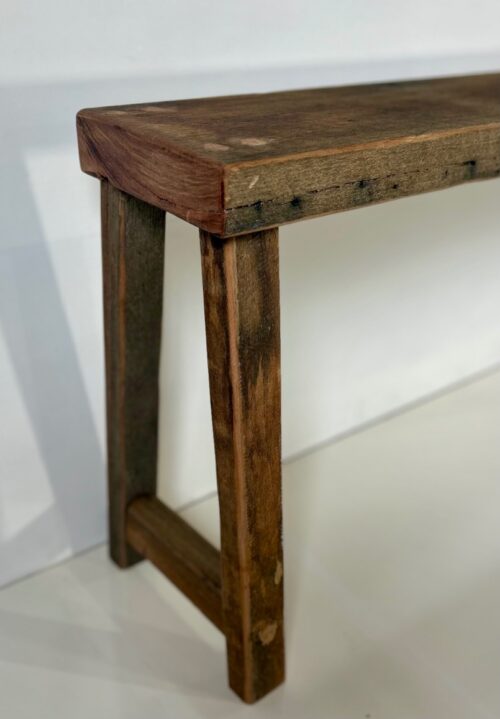 Slim Recycled Hardwood Bench - Image 10