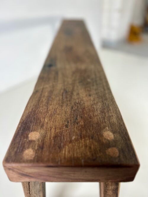 Slim Recycled Hardwood Bench - Image 11