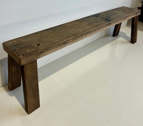 Chunky Recycled Hardwood Bench (1700 x 265 x 432mm) - Image 3