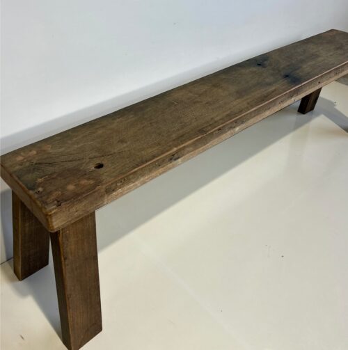 Chunky Recycled Hardwood Bench (1700 x 265 x 432mm)