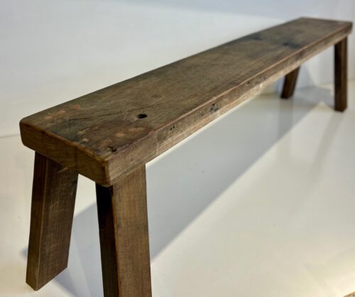 Chunky Recycled Hardwood Bench (1700 x 265 x 432mm) - Image 4