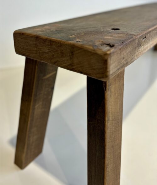 Chunky Recycled Hardwood Bench (1700 x 265 x 432mm) - Image 2