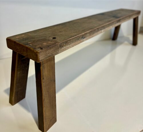 Chunky Recycled Hardwood Bench (1700 x 265 x 432mm) - Image 7