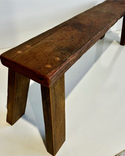 Recycled Hardwood Bench (1400L x 240W x 450H) - Image 8