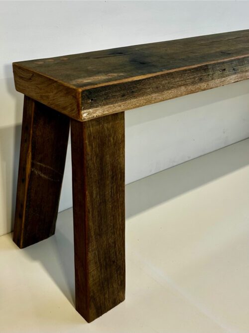 Chunky Recycled Hardwood Bench - Image 5