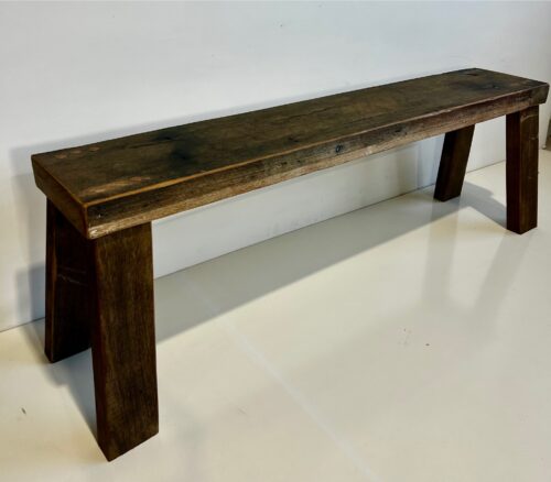 Chunky Recycled Hardwood Bench - Image 2