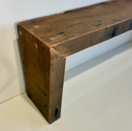 Chunky Recycled Hardwood Bench with Waterfall Edge (1400L x 235W x 450H) - Image 4