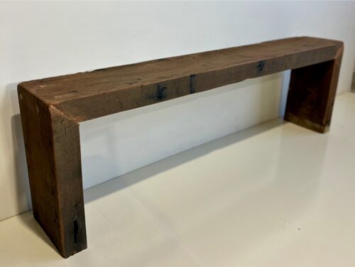 Chunky Recycled Hardwood Bench with Waterfall Edge (1400L x 235W x 450H) - Image 6