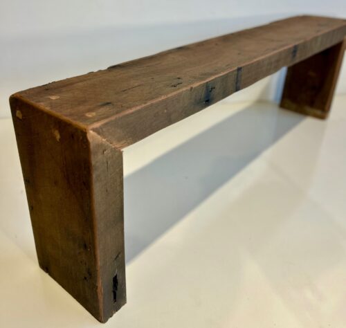 Chunky Recycled Hardwood Bench with Waterfall Edge (1400L x 235W x 450H)