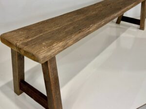 Rustic Hardwood Bench – Recycled Wharf Timber